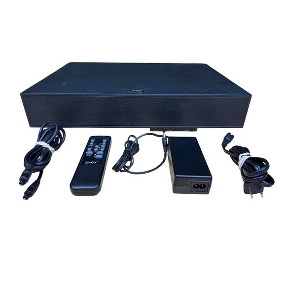 zvox Other - Zvox Z-Base 220 Low Profile Single Cabinet Soundbar Home Theater TESTED + Remote